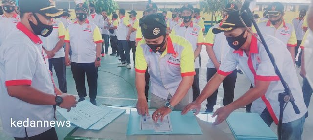 Foto: Pelantikan Korcam KONI (Senin,14/11/2020) (kedannews.com/Muhammad Ariffin Efendi)