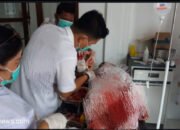 Tragis ! Pasutri Terkapar Berlumuran Darah di Bacok RA Warga Pangkalan Dodek