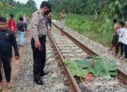 Di Duga Gagal Menyeberangi Rel Kereta Api, Pemulung Tewas di Tendang Kereta Api di Tebing Tinggi