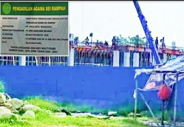 Pembangunan Gedung PA Sergai Senilai Rp24 M Diduga Belum Ada Izin