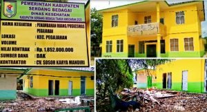 Gedung Pustu Pegajahan Sergai Anggaran DAK APBN Mangkrak