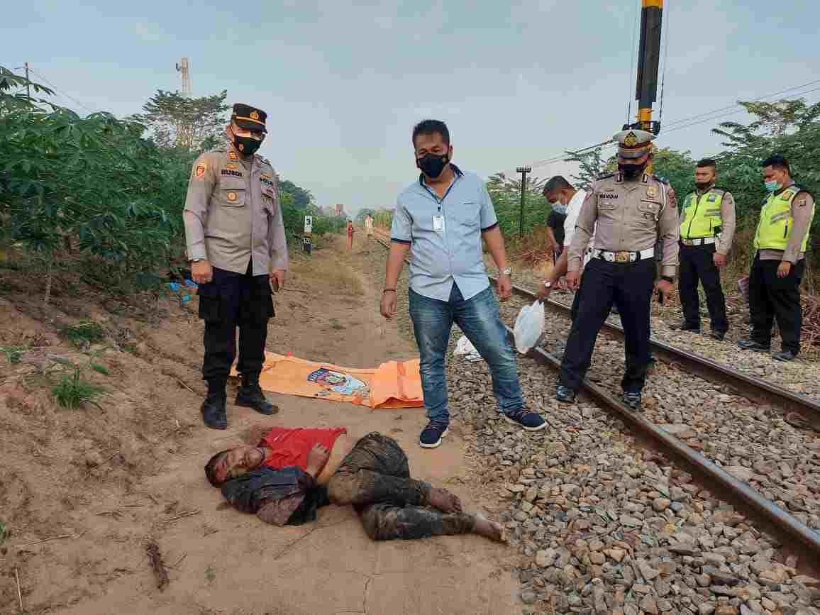 Mr X Tewas di Tabrak Kereta Api di Lima Puluh