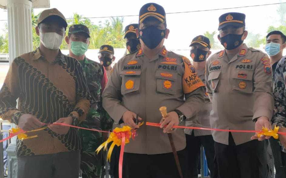 Kapolres Batu Bara Resmikan Pos PPKM Di Desa Sumber Makmur