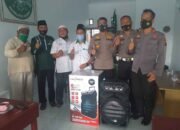 Jalin Silaturahmi Dengan Tokoh NU, AKP Bambang Gunanti Bantu Pengeras Suara