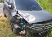 Ertiga Vs Betor di Access Road Desa Lalang Pengemudi Betor Sekarat