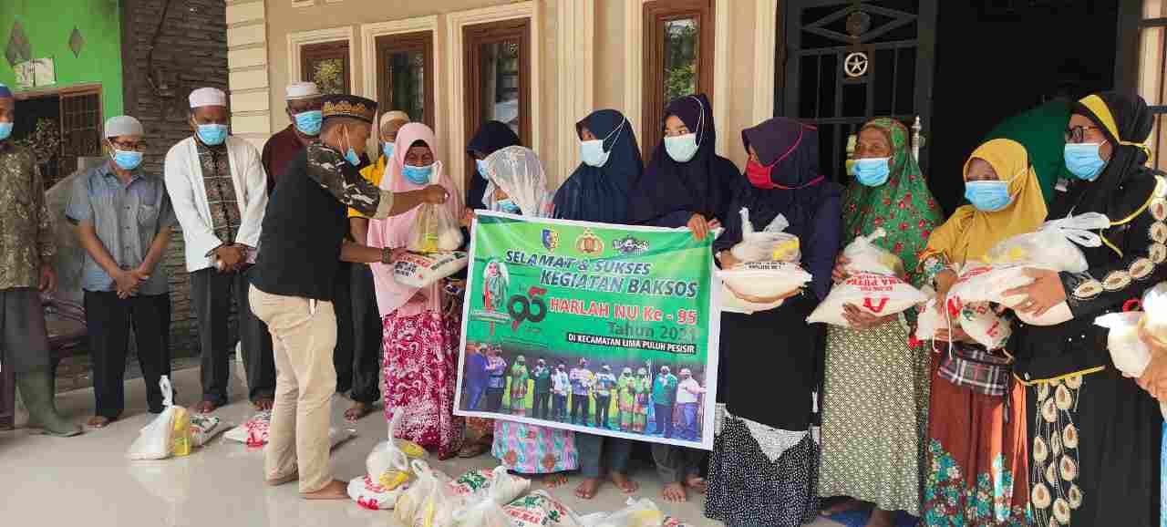 Gebyar Harlah NU, GP Ansor Batu Bara Santuni Bilal Mayit