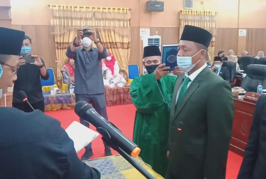 Sah ! Heri Suhandani Resmi Dilantik Menjadi Anggota DPRD Batu Bara, Siap Lanjutkan Program Alm Ajizul Mukahar