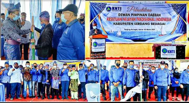 Pelantikan DPD KNTI Periode 2021 - 2026 Untuk Mensejahterakan Kehidupan Nelayan di Sergai