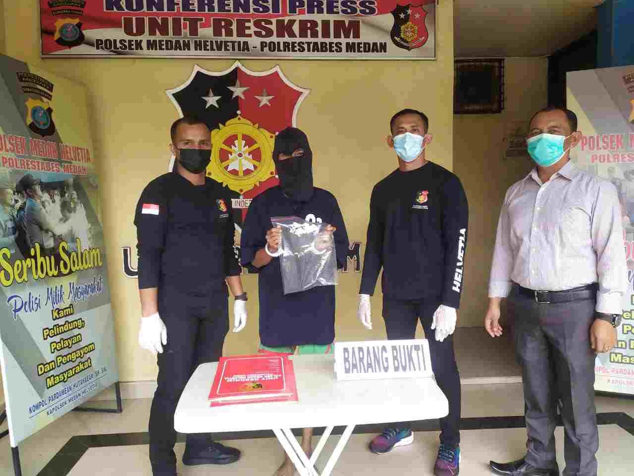 Tujuan Menghantar Pesanan Antena Tv, Pelaku Pencuri Hp Di Ringkus Tekab Polsek Medan Helvetia