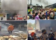 Si Jago Merah Hanguskan Pabrik Palet Kayu PT Berkah Agung Semesta Tebing Syahbandar Sergai