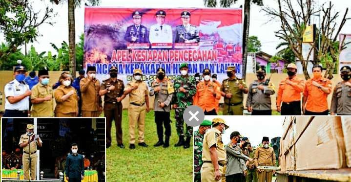 Bupati Sergai Pimpin Apel Kesiap Siagaan Bencana Karhutla 