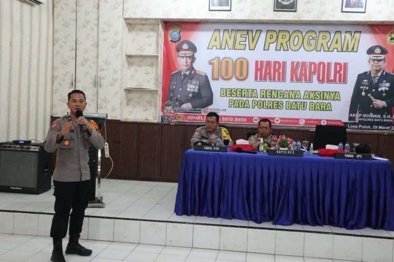 Kapolres Batu Bara Tekankan Serta Tindak Lanjuti 100 Hari Program Prioritas Kapolri