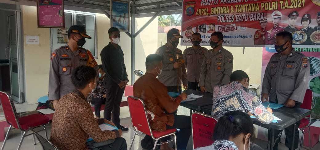 Kapolres Batu Bara: Jadilah Polisi Yang Presisi, Saat Pantau Penerimaan Casis