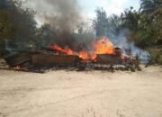 Diduga Lupa Matikan Kompor Rumah Chandra Ludes Dilalap Sijago Merah di Desa Pematang Kuing