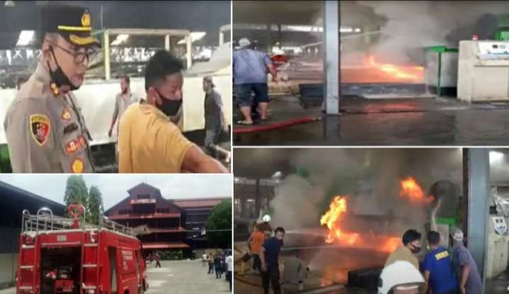 Si Jago Merah Hanguskan Pabrik Pengolahan Getah Karet PT ADEI Kodya Tebing Tinggi
