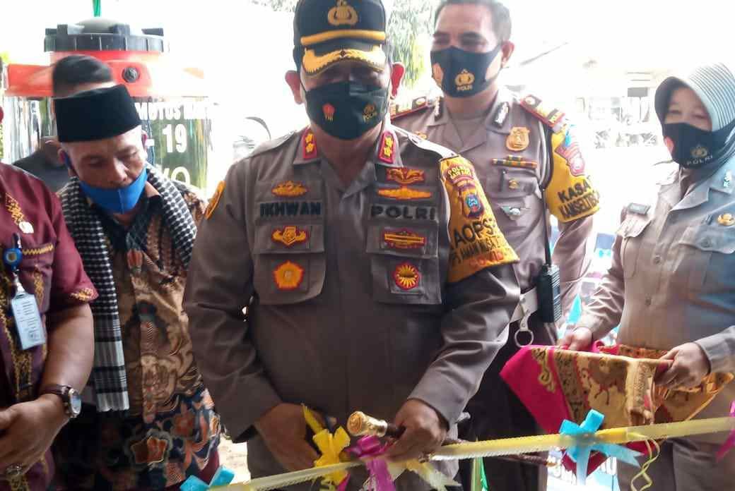 Kapolres Resmikan Pos PPKM Mikro, Pos Lalu Lintas Tangguh Di Perkebunan Sei Balai