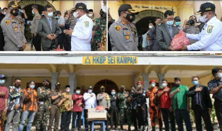 Bupati Sergai Tinjau Pelaksanaan Ibadah Jumat Agung Umat Kristiani