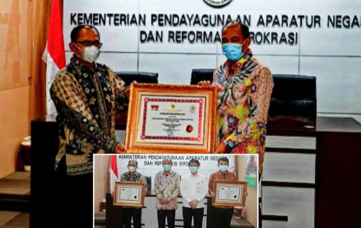 Penghargaan Predikat Sangat Baik Diterima oleh Pemko Tebing Tinggi Dari Kementerian PAN-RB