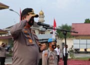 Apel Gelar Pasukan Ops Keselamatan Toba 2021, Kapolres Sampaikan Amanat Kapolda