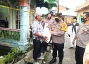 Kapolres Sambangi Korban Kebakaran di Tanjung Tiram, Berikan Santunan