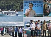 Bupati Dan Wabup Nisel  Menghadiri Launching KM Fast Rius Toene 