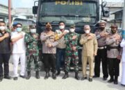 Jelang Lebaran Kapolres Batu Bara, Lakukan Disenfektan Serentak , di Dua Lokasi Indrapura dan Tanjung Tiram