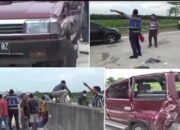 Hendak Antar Keluarga Ke Medan Mobil Kijang Alami Laka Lantas Di Jalan Tol Medan – Tebing Tinggi
