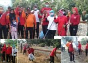 Kelurahan Tualang Perbaungan Adakan Gotroy Bersihkan Lingkungan Pada Masa Pendemi Covid-19