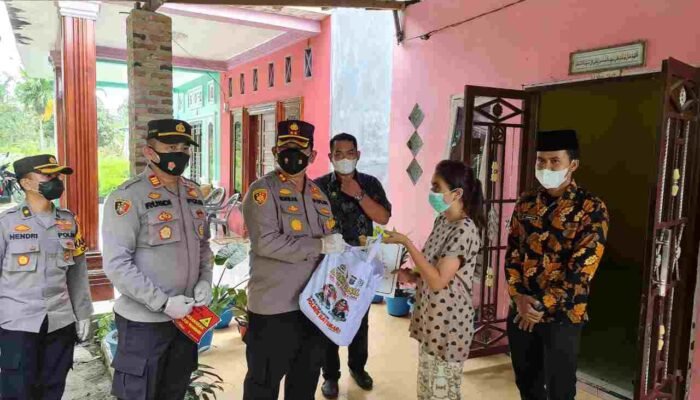 Kapolres Batu Bara Bantu Pasien Covid 19