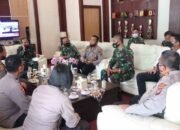 Silaturahmi Kapolres Batu Bara ke Makodim 0208 AS Dalam Rangka Hut Kodam I/BB
