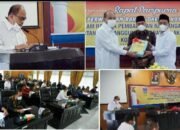 Pada Rapat Paripurna Walikota Tebing Tinggi Sampaikan Nota Pengantar RAPERDA APBD 2020