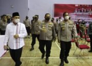 Sambut HUT Bhayangkara ke 75 Forkopimda Kembali Gelar Vaksinasi massal