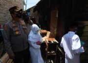 Kapolres Batu Bara  Bantu Biaya Pendidikan Anak Ibu Sri, Korban Kebakaran di Tanjung Tiram