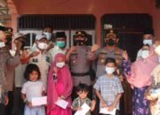 Kapolres Batu Bara Bersama KSJ, Salurkan Sembako di Desa Durian