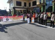 Bupati Zahir, Kapolres Batu Bara Disinfektan Serentak di wilkum Batu Bara