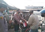Polsek Indrapura Gelar Dapur Umum dan Bagi Bendera Merah Putih