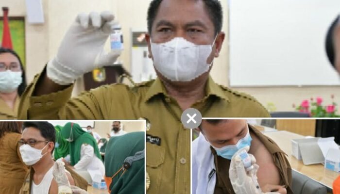 Untuk Pertama Kalinya Pemkab Sergai Laksanakan Vaksinasi Booster Covid-19 Dengan Moderma