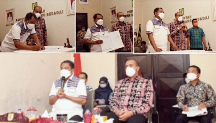 Bupati Sergai Tanda Tangani Perjanjian Pemberian Pinjaman Dengan PT. SMI