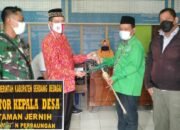Pendamping Desa Salurkan Bantuan Timbangan Balita Dari Ketua TP PKK Sergai Di Desa Citaman Jernih