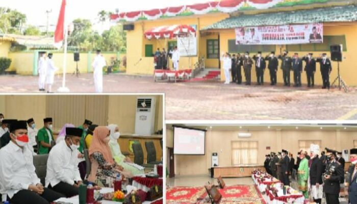 Bupati Sergai Inspektur Upacara Detik-Detik Proklamasi Kemerdekaan RI ke-76 