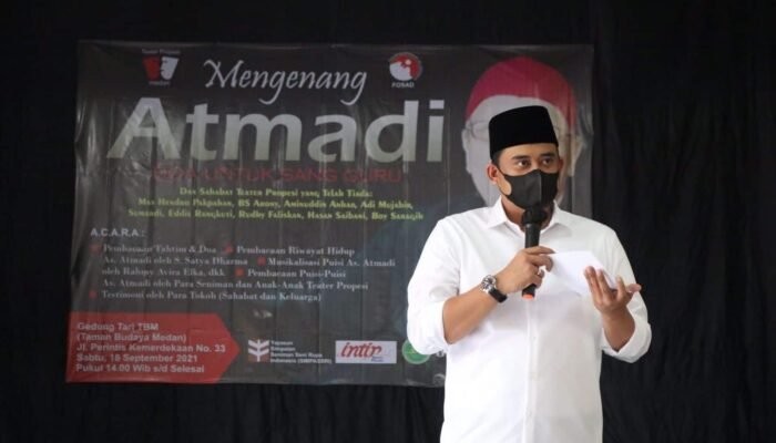 Bobby Nasution Apresiasi Peran As Atmadi Dalam Dunia Seni dan Kewartawanan