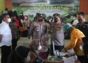 Kapolres Batu Bara AKBP IKHWAN, SH., MH. Monitoring Vaksinasi Merdeka Dosis I MAN Lima Puluh