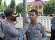 Usai Apel Pagi, Kapolres Majalengka Pemeriksaan Sikap Tampang Dan Kelengkapan Surat Diri Personil Polri