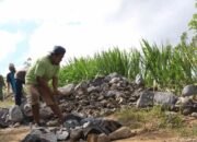 Warga Pakisaji Sangat Antusias Bantu Anggota Satgas TMMD Kodim 0808/Blitar