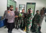 HUT TNI 76 Kapolsek Indrapura Sambangi Koramil 02 Indrapura