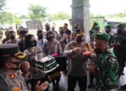 Kapolres Batu Bara Bersama Personil, Beri Kejutan di Mako Yonif 126/KC