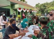 Koramil Tipe B 0808/03 Kanigoro Bantu Percepatan Penyaluran BTPKLW Agar Segera Rampung