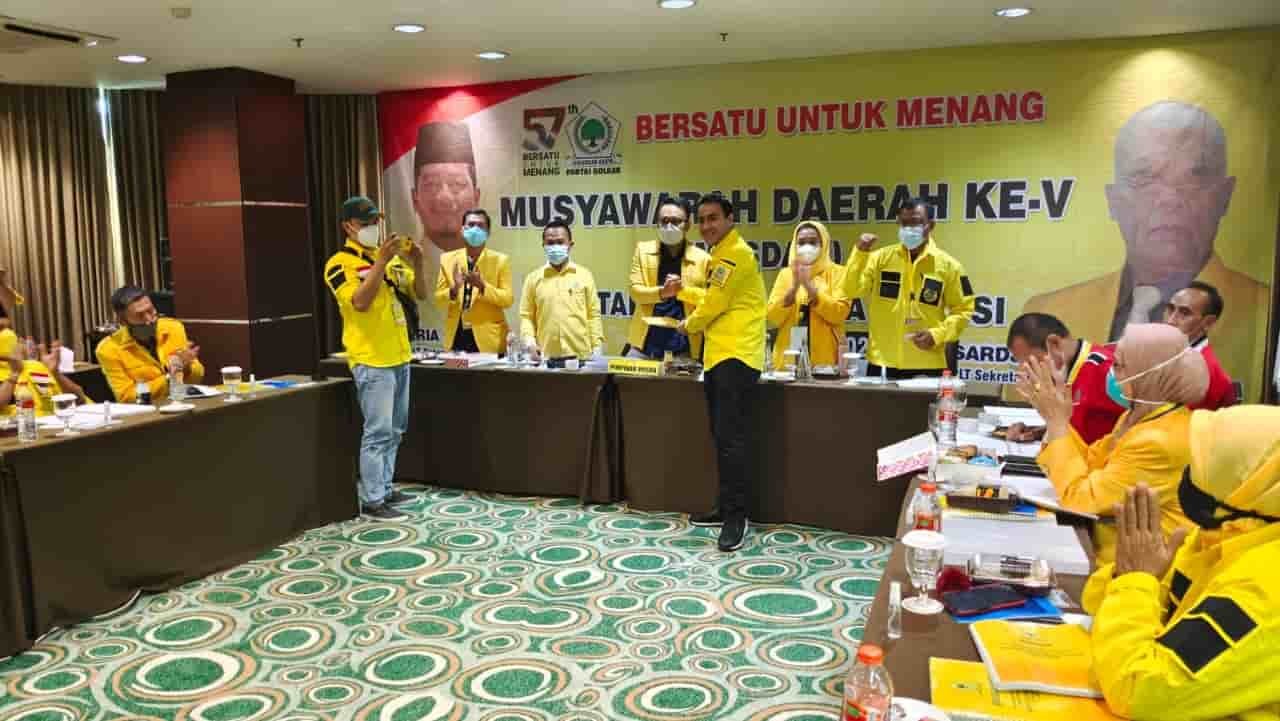 Nofel Saleh Hilabi Terpilih Secara Aklamasi Menangkan Musda V DPD Golkar Kota Bekasi