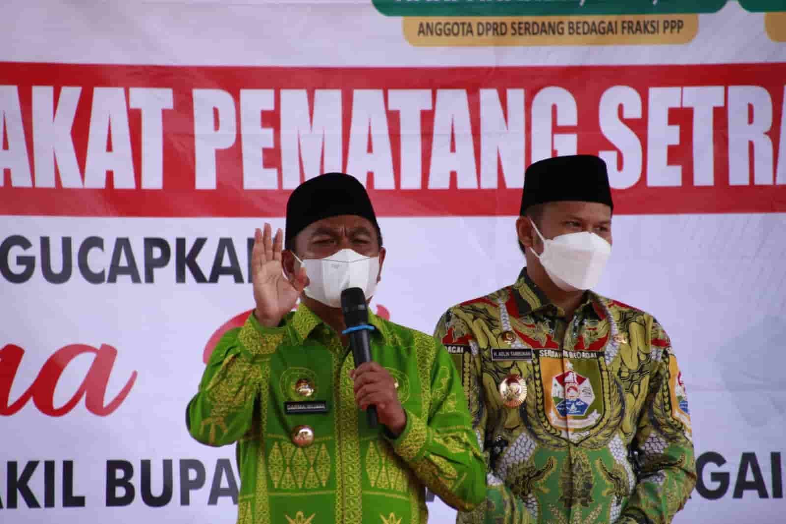 Peresmian Jalan di Teluk Mengkudu, Bupati Sergai Harap Peningkatan Infrastruktur Dukung Ekonomi Kerakyatan