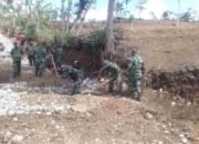 Satgas TMMD Kodim 0808/Blitar, Bersama Warga Berjibaku Selesaikan Sasaran Jalan